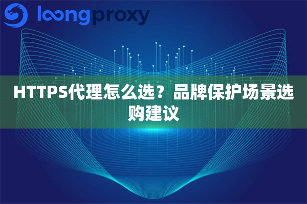 HTTPS代理怎么选?品牌保护场景选购建议 HTTPS代理怎么选?品牌保护场景选购建议