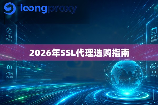 2026年SSL代理选购指南 2026年SSL代理选购指南