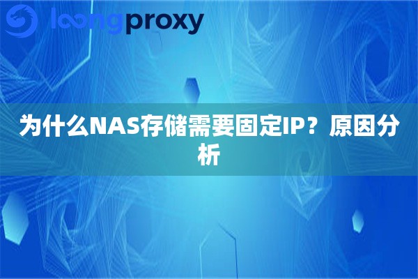 为什么NAS存储需要固定IP?原因分析 为什么NAS存储需要固定IP?原因分析