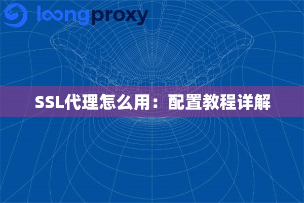 SSL代理怎么用：配置教程详解