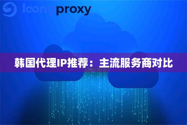 韩国代理IP推荐:主流服务商对比 韩国代理IP推荐:主流服务商对比