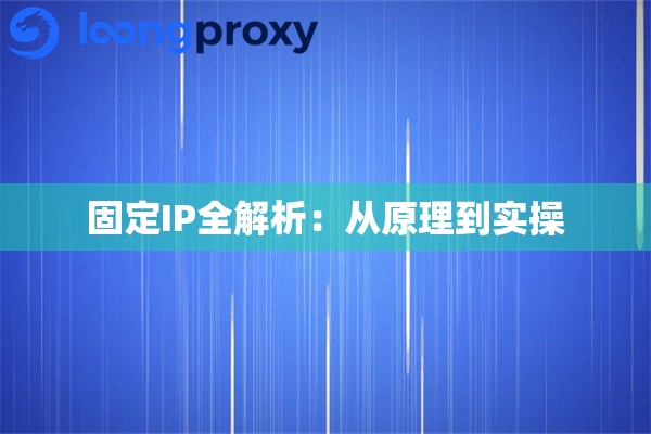 固定IP全解析:从原理到实操 固定IP全解析:从原理到实操