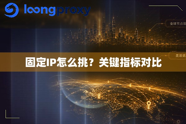 固定IP怎么挑?关键指标对比 固定IP怎么挑?关键指标对比