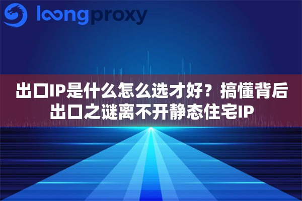 出口IP是什么怎么选才好?搞懂背后出口之谜离不开静态住宅IP 出口IP是什么怎么选才好?搞懂背后出口之谜离不开静态住宅IP