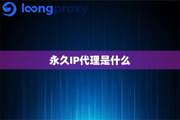 永久IP代理是什么 永久IP代理是什么