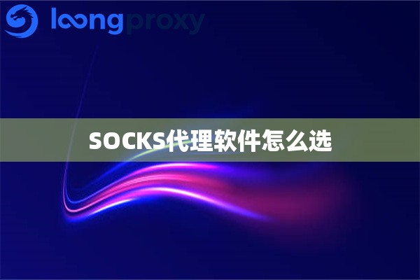 SOCKS代理软件怎么选 SOCKS代理软件怎么选