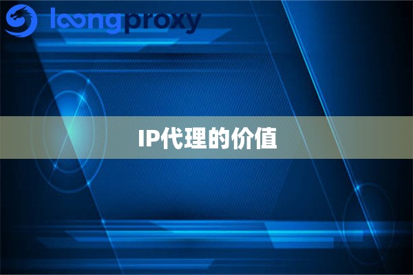 IP代理的价值 IP代理的价值