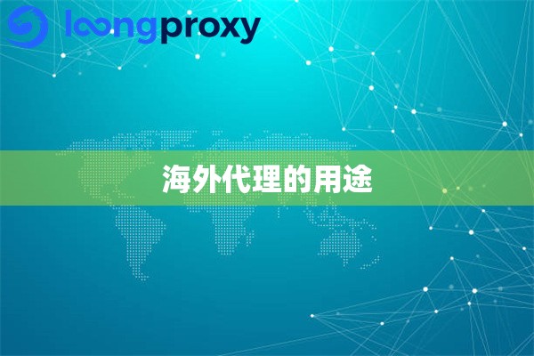 海外代理的用途 海外代理的用途