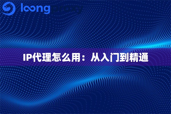 IP代理怎么用：从入门到精通