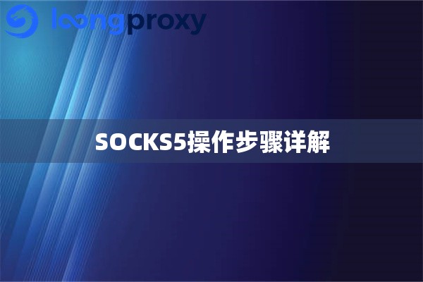 SOCKS5操作步骤详解
