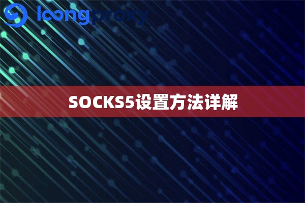 SOCKS5设置方法详解