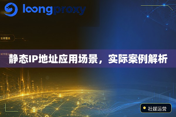 静态IP地址应用场景,实际案例解析 静态IP地址应用场景,实际案例解析