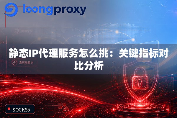 静态IP代理服务怎么挑：关键指标对比分析