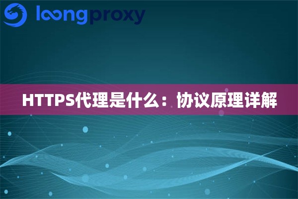 HTTPS代理是什么:协议原理详解 HTTPS代理是什么:协议原理详解