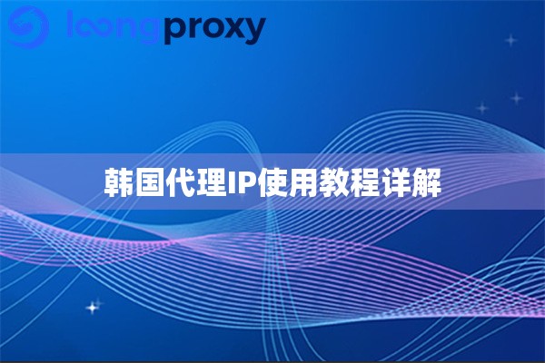 韩国代理IP使用教程详解 韩国代理IP使用教程详解