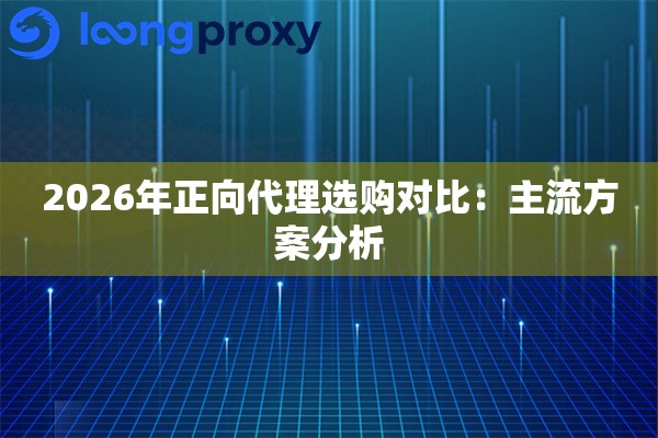 2026年正向代理选购对比:主流方案分析 2026年正向代理选购对比:主流方案分析