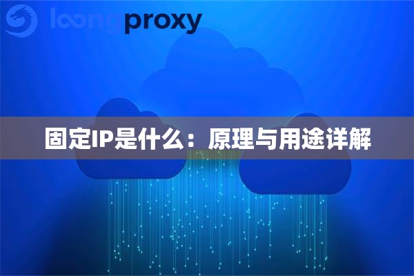 固定IP是什么:原理与用途详解 固定IP是什么:原理与用途详解