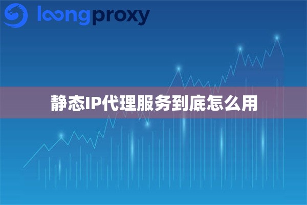 静态IP代理服务到底怎么用