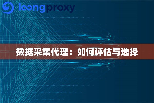 数据采集代理：如何评估与选择