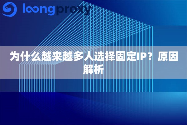 为什么越来越多人选择固定IP？原因解析