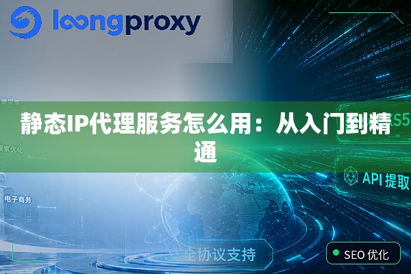 静态IP代理服务怎么用：从入门到精通