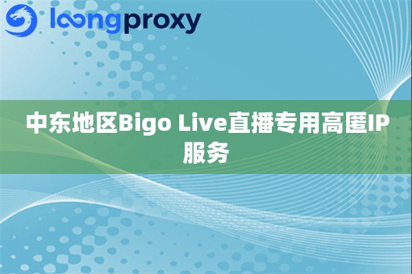 中东地区Bigo Live直播专用高匿IP服务