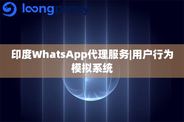 印度WhatsApp代理服务|用户行为模拟系统