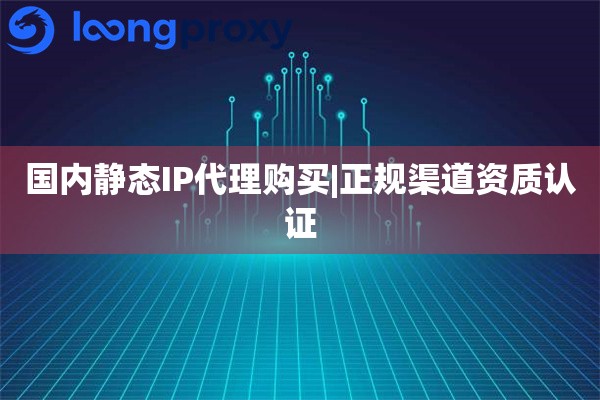国内静态IP代理购买|正规渠道资质认证