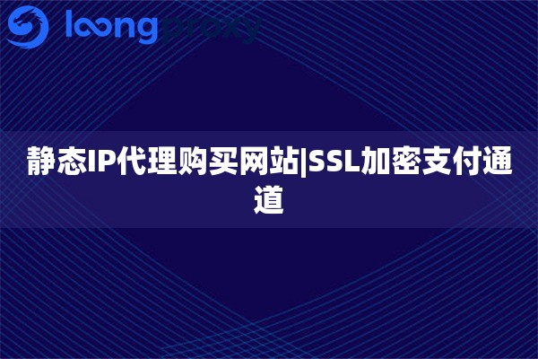 静态IP代理购买网站|SSL加密支付通道