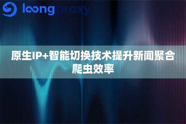 原生IP+智能切换技术提升新闻聚合爬虫效率