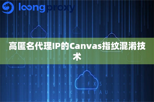 高匿名代理IP的Canvas指纹混淆技术