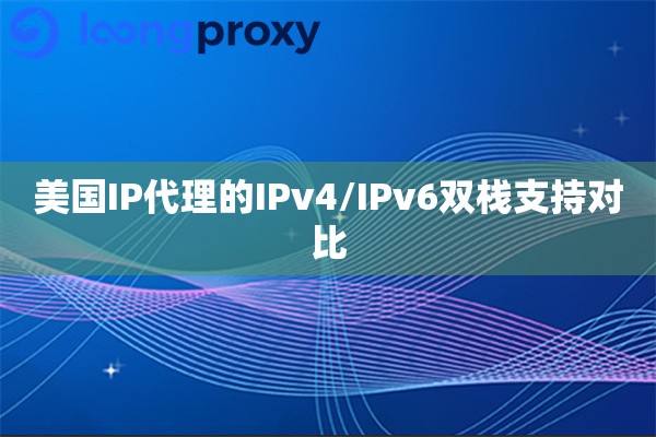 美国IP代理的IPv4/IPv6双栈支持对比
