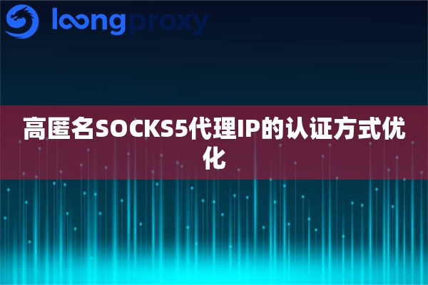 高匿名SOCKS5代理IP的认证方式优化