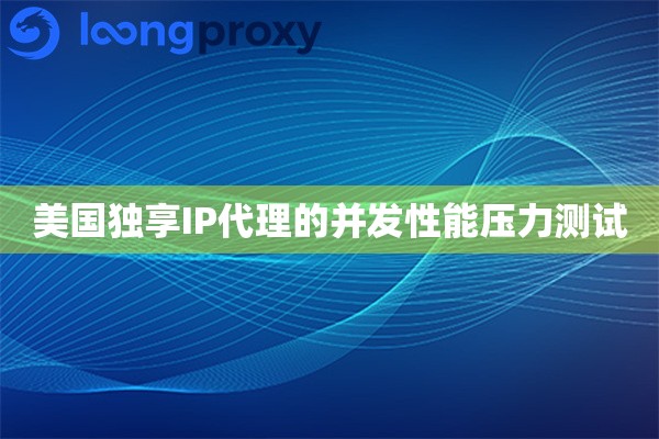 美国独享IP代理的并发性能压力测试