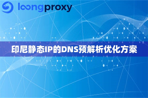 印尼静态IP的DNS预解析优化方案