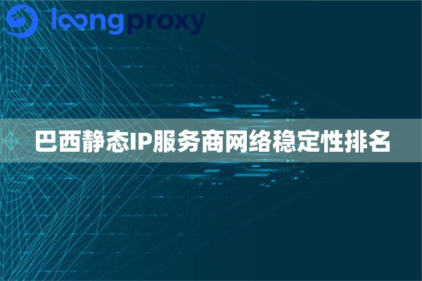 巴西静态IP服务商网络稳定性排名