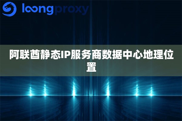 阿联酋静态IP服务商数据中心地理位置