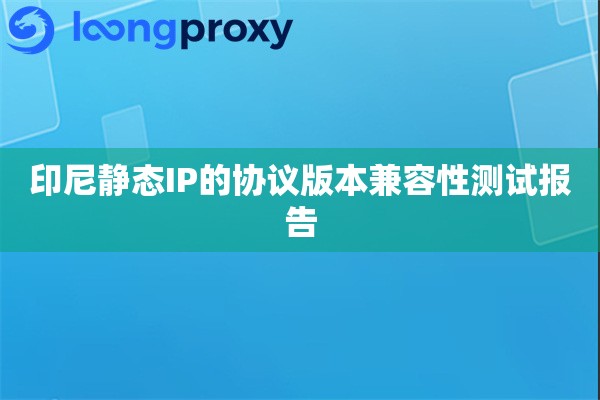 印尼静态IP的协议版本兼容性测试报告