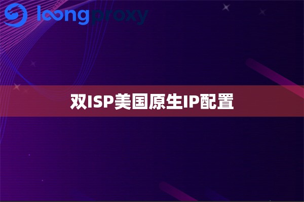 双ISP美国原生IP配置