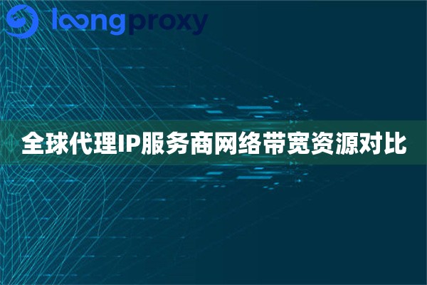 全球代理IP服务商网络带宽资源对比