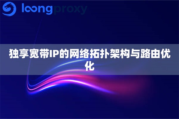 独享宽带IP的网络拓扑架构与路由优化