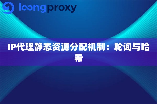 IP代理静态资源分配机制：轮询与哈希