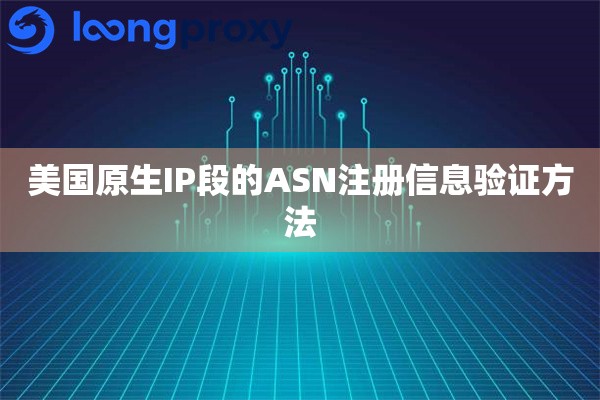 美国原生IP段的ASN注册信息验证方法