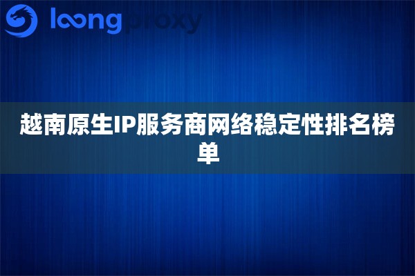 越南原生IP服务商网络稳定性排名榜单
