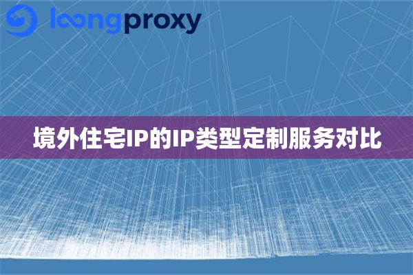 境外住宅IP的IP类型定制服务对比