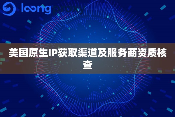 美国原生IP获取渠道及服务商资质核查