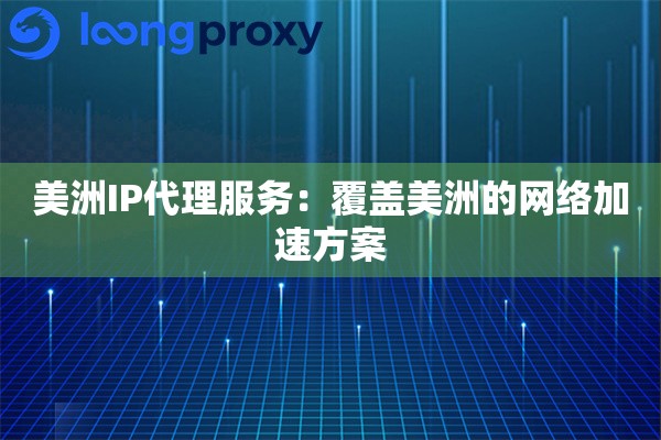 美洲IP代理服务：覆盖美洲的网络加速方案
