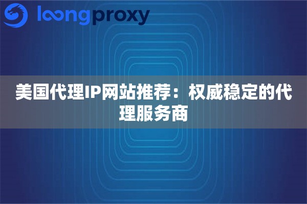 美国代理IP网站推荐：权威稳定的代理服务商