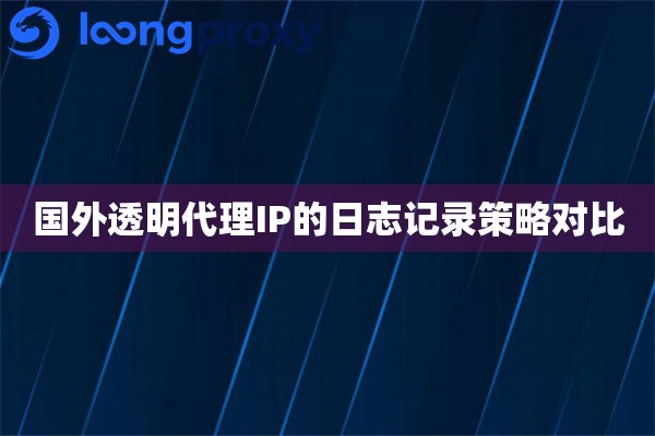 国外透明代理IP的日志记录策略对比