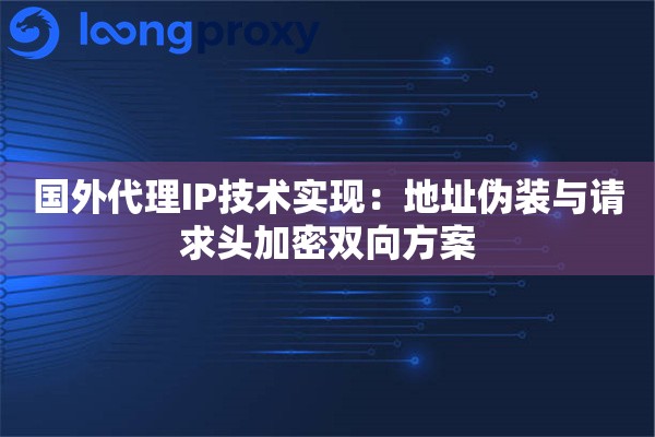 国外代理IP技术实现：地址伪装与请求头加密双向方案